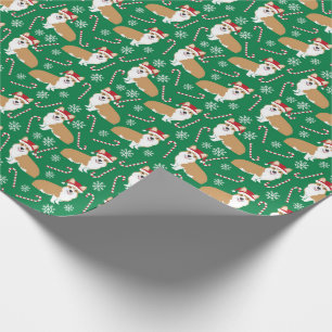 De Regalo navidades corgi santa pastas envolver papel
