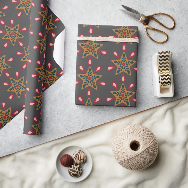 De Regalo Navidades del Boho envuelven papel (Artesanía)