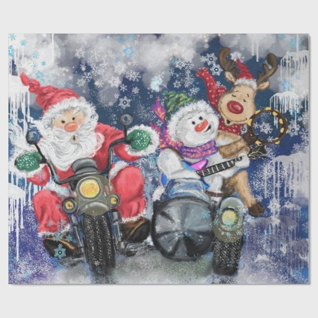 De Regalo Navidades divertidos envolviendo papel Feliz a los (Superficie plana)