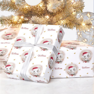 De Regalo Navidades elefantes cutáneos envuelven papel