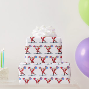 De Regalo Navidades envolviendo papel gracioso se adapta a S