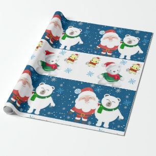 De Regalo Navidades envolviendo papel Santa
