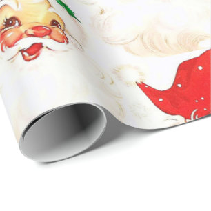 De Regalo Navidades envolviendo papel Santa