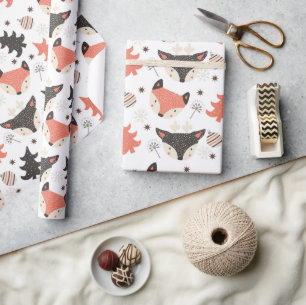 De Regalo Navidades escandinavos animales envolver papel