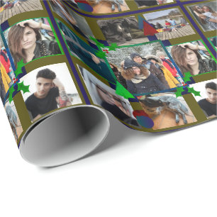 De Regalo Navidades fotográficos envolviendo papel HAMbWG