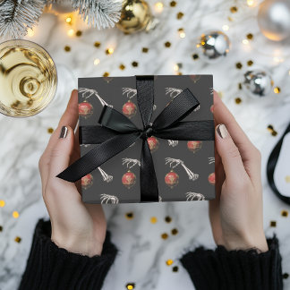De Regalo Navidades góticos envolviendo papel elegante vacac