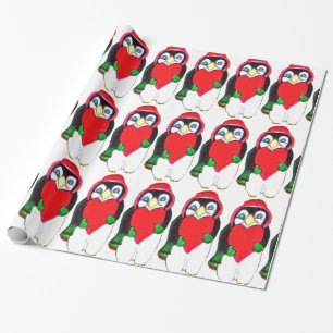 De Regalo NAVIDADES PENGUIN LOVE papel envolvente