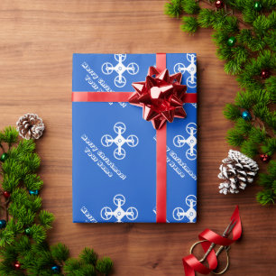 De Regalo Navidades Personalizados envuelven papel con pilot