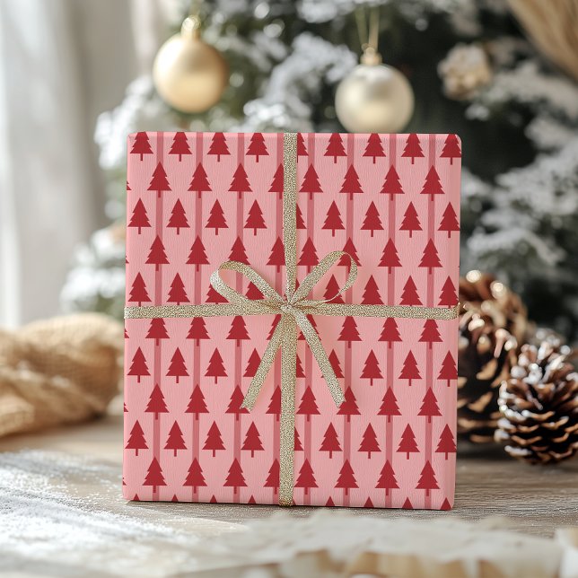 De Regalo Navidades rosados modernos envolviendo papel (Subido por el creador)