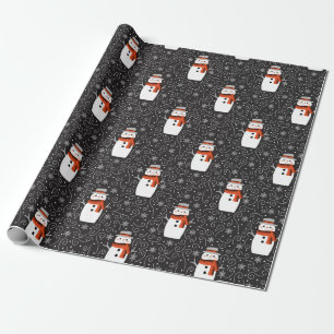 De Regalo Navidades Snowman envueltos en papel