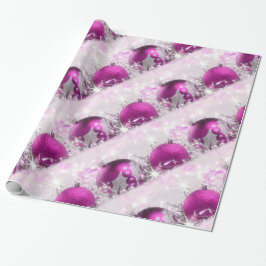 De Regalo Navidades Violeta Roja Y Plata Envuelven Papel