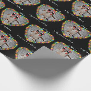 De Regalo No sólo para Navidades envolviendo papel (negro)