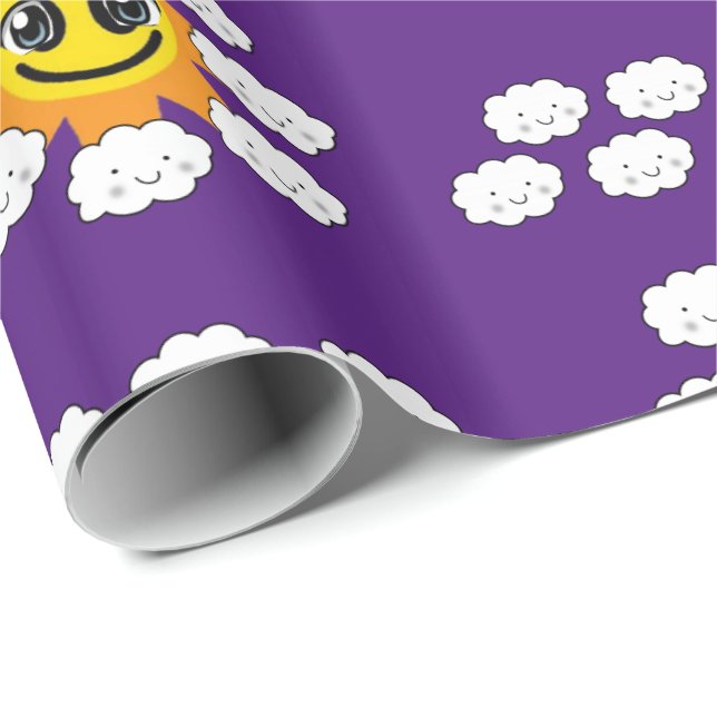 De Regalo Nubes Envolviendo Papel (Esquina del rollo)