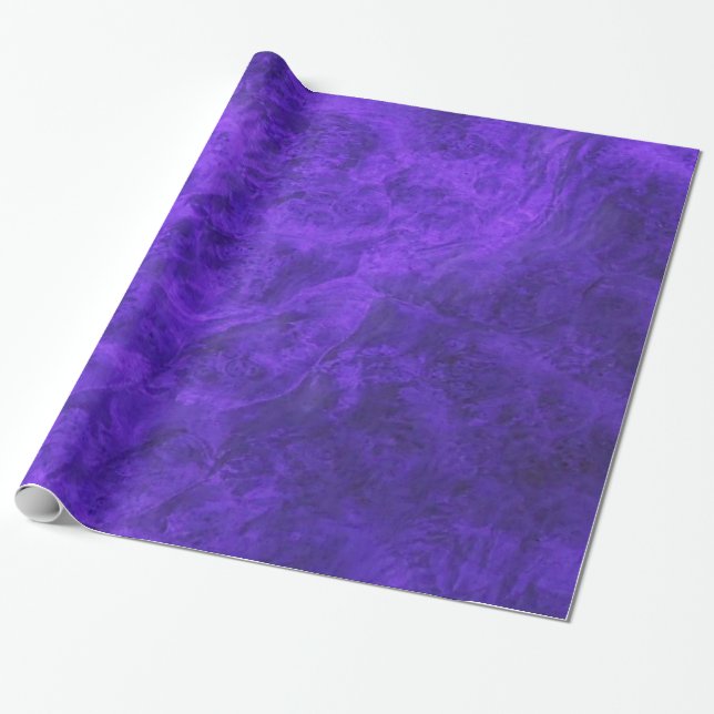 De Regalo Papel Amethyst Purple Velvet (Desenrollado)
