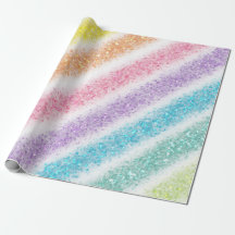 Papel Arcoíris Purpurina Pastel
