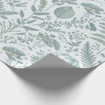 Papel azul Floral