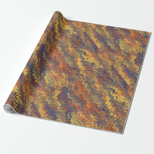 De Regalo Papel blanco en papel amarillo Naranja azul violet