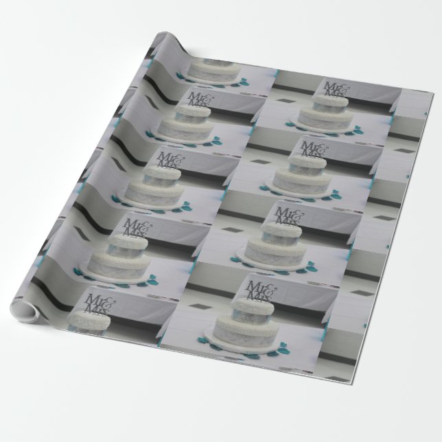 De Regalo Papel boda Sr.&Mrs Wrapping (Desenrollado)