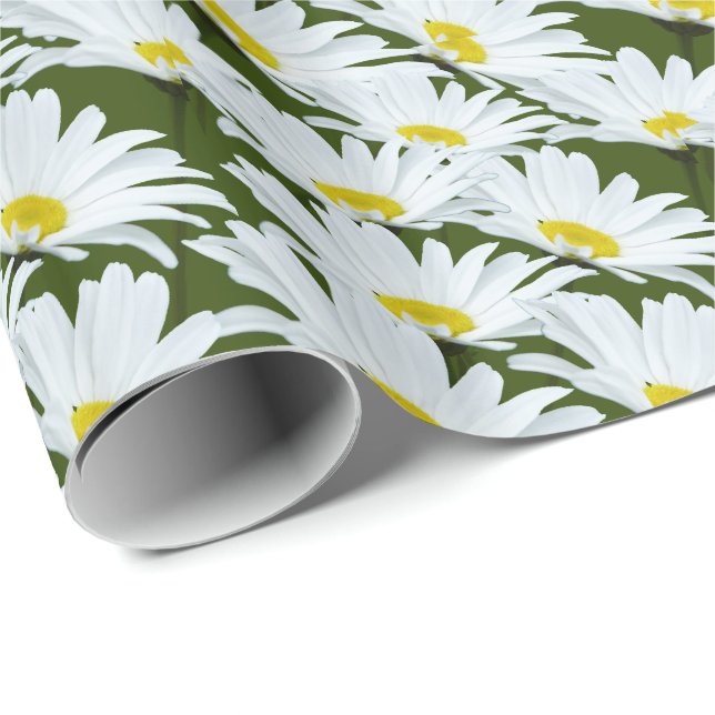 De Regalo Papel Daisy Wraping Papel Daisy Flower Gift (Esquina del rollo)