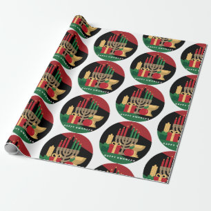 De Regalo papel envolvente Círculo Feliz Kwanzaa