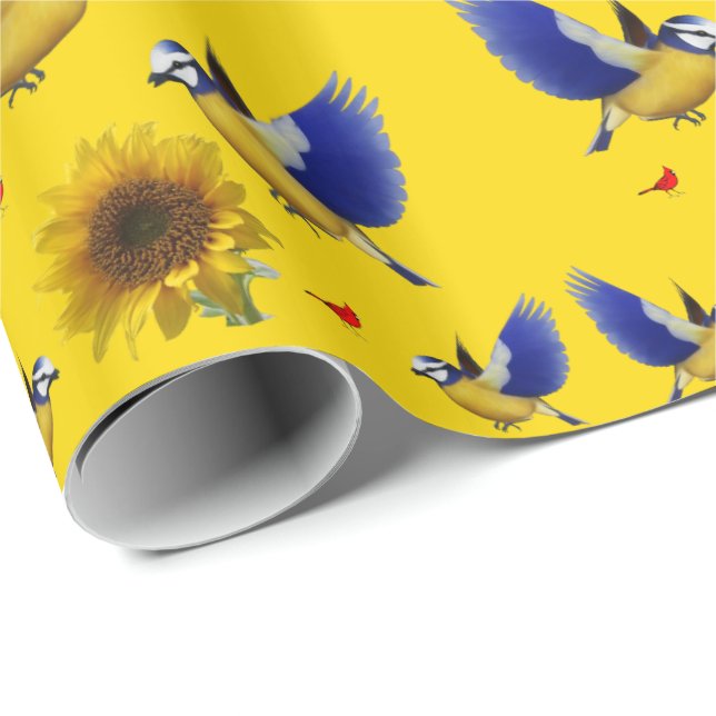 De Regalo Papel envolvente Girasol (Esquina del rollo)