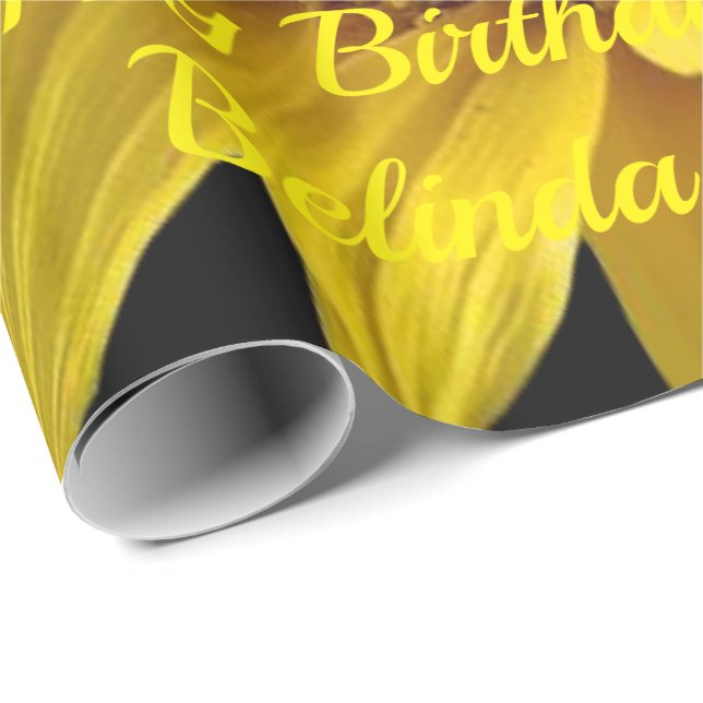 De Regalo Papel envolvente Girasol (Esquina del rollo)