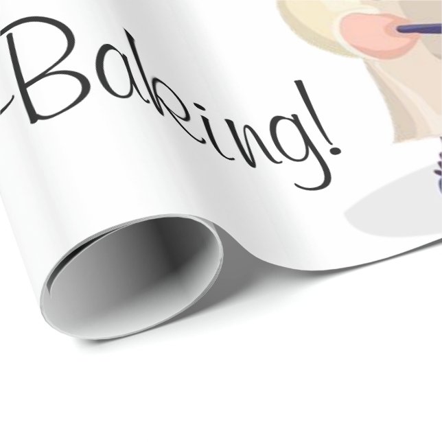 De Regalo Papel envuelto brillante, pastelería (Esquina del rollo)