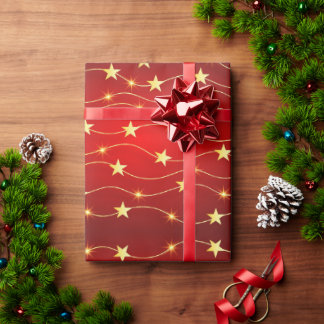 De Regalo Papel envuelto en Navidades estrelladores