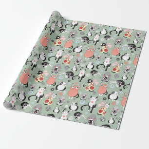 De Regalo Papel envuelto para gatos gatos gatos gatos