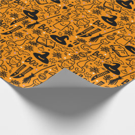 De Regalo Papel envuelto para Halloween.