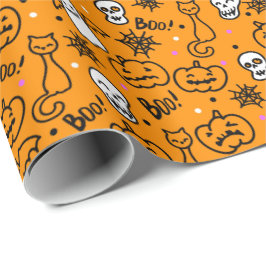 De Regalo Papel envuelto para Halloween.