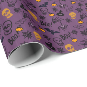 De Regalo Papel envuelto para Halloween.
