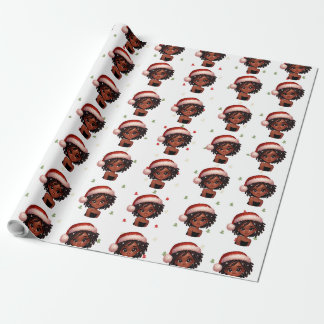 De Regalo Papel envuelto para Navidades Chicas negros