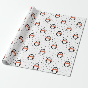 De Regalo Papel envuelto para Navidades pingüinos