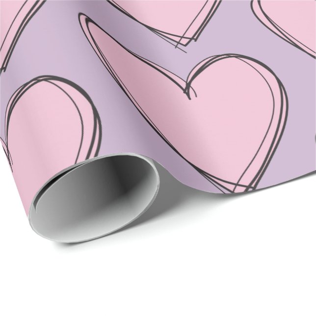 De Regalo Papel envuelto - ¡Te amo! (Esquina del rollo)