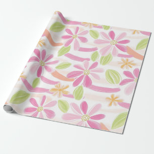 De Regalo Papel Floral Retro Pastel (2)