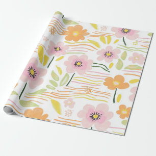 De Regalo Papel Floral Retro Pastel (7)