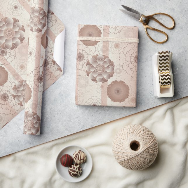 De Regalo Papel Monocromático Mocha Brown (Artesanía)