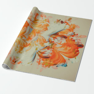 De Regalo Papel para envolver cremosa Naranja