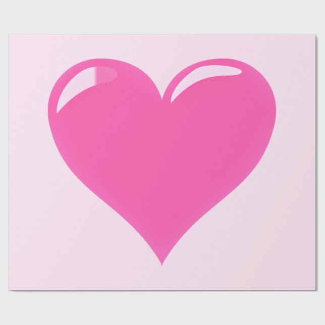 De Regalo Papel para envolver el corazón (Superficie plana)