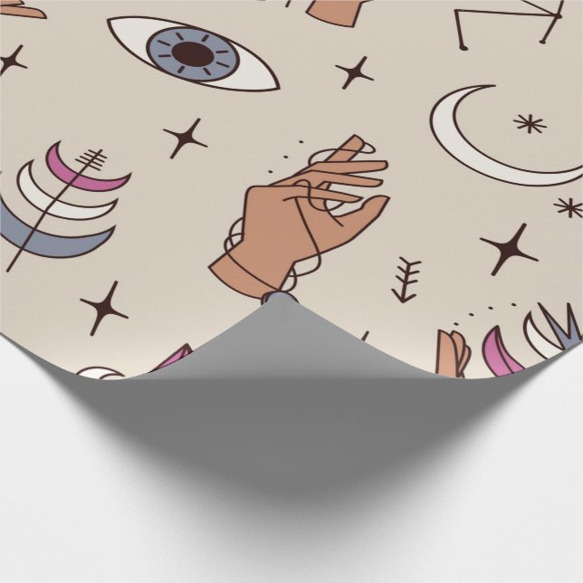 De Regalo Papel para envolver manos místicas (Esquina)