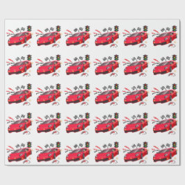 De Regalo Papel Personalizado para Fiesta "Beep Beep" Auto d