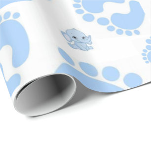 De Regalo Papel pintado brillante azul pienso niño elefante
