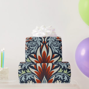 De Regalo Papel pintado floral Morris Navy Blue Snakeshead
