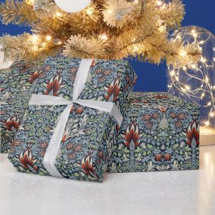De Regalo Papel pintado floral Morris Navy Blue Snakeshead