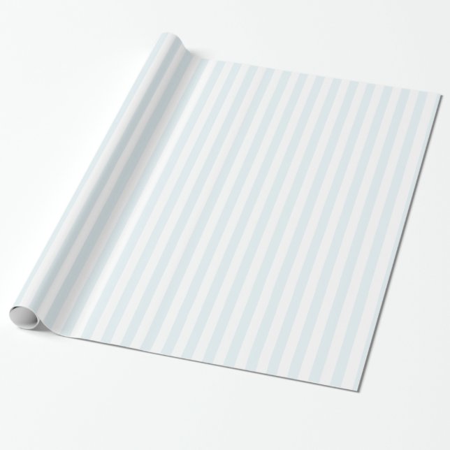 De Regalo Papel rayado azul y blanco (Desenrollado)