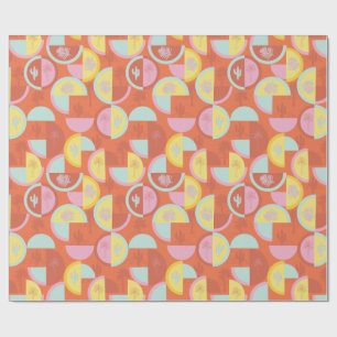 De Regalo Papel Retro Palm Springs Cactus Gift