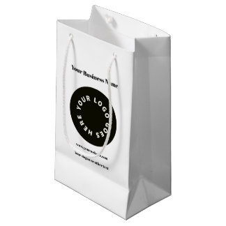 De Regalo Pequeña Bolsa Blanca Moderna Agrega tu Logo 