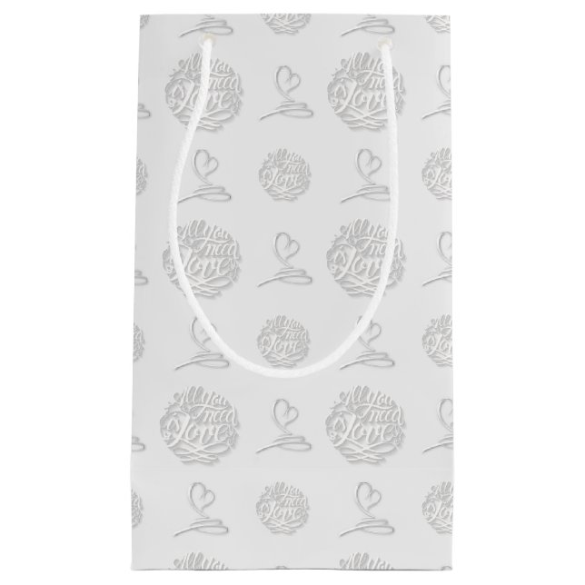 De Regalo Pequeña Escrito a mano Todo lo que necesitas es la bolsa d (Anverso)