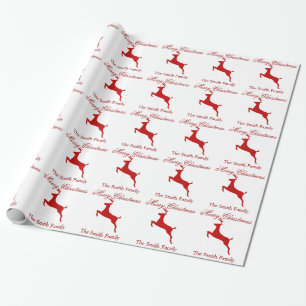 De Regalo Personalice el papel rojo moderno conocido del